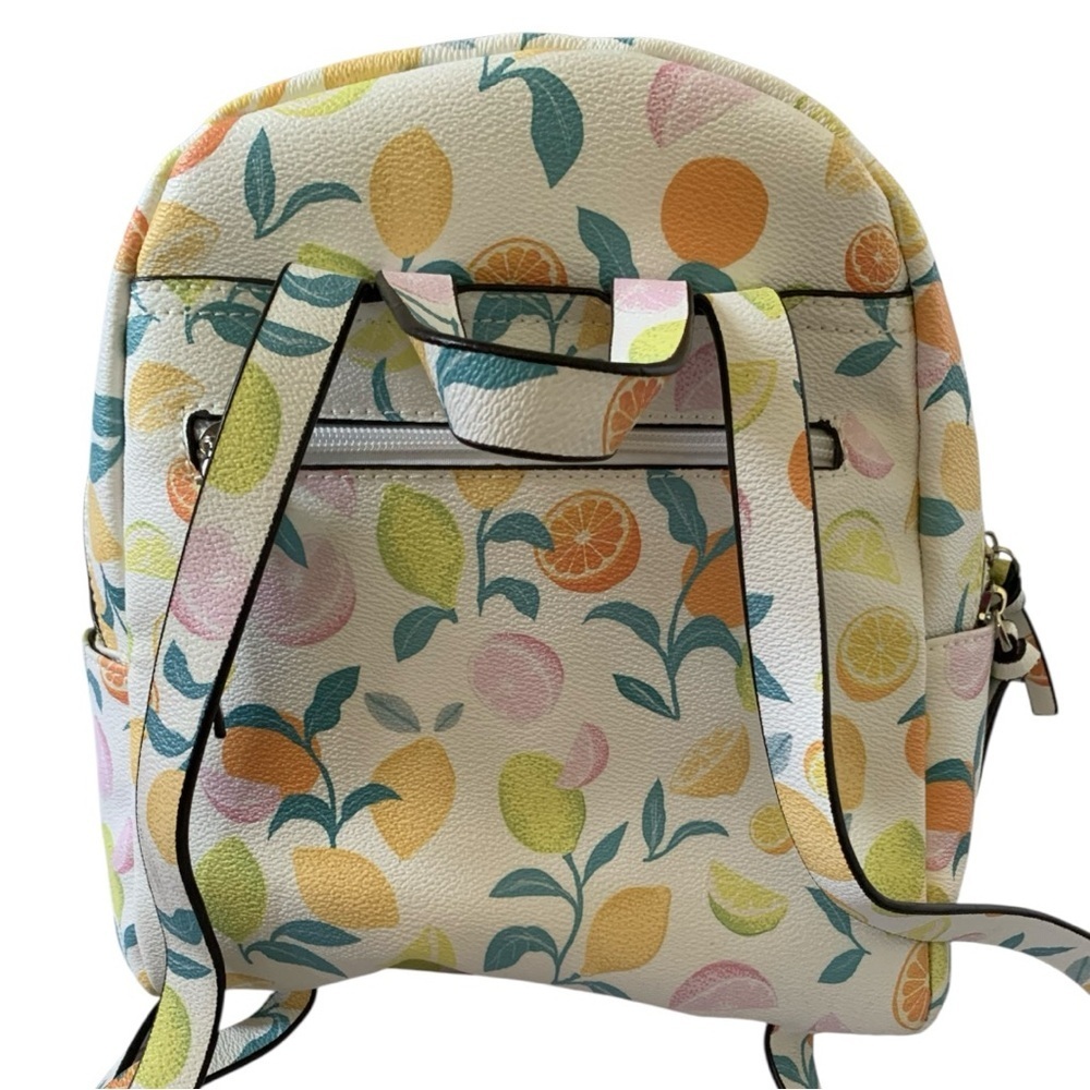 Vibrant Citrus Pattern Women's Faux Leather Backpack from Parfois (Euro brand) - Picture 2 of 11